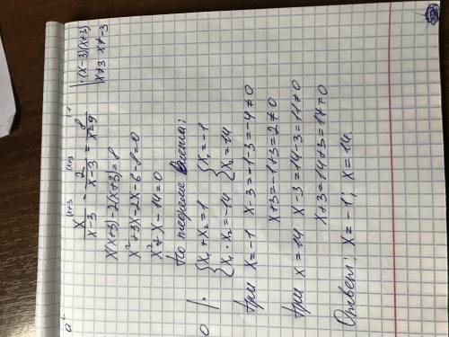 Дано уравнение x/x-3-2/x-3-8/x-9. А) Укажите область допустимых значений уравнения. Б) Приведите рац