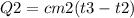 Q2= cm2(t3-t2)