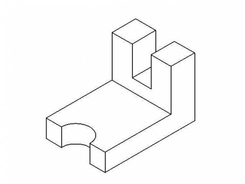 черчение 7 класс необходимо построить третий вид и изометрию. ( Хотя-бы изометрию отвечать честно ли