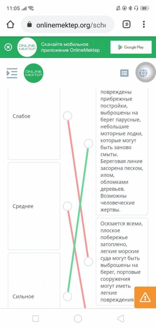 Установи соответствие между видами цунами и их характеристиками