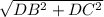 \sqrt{DB^{2}+DC^{2}