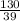 \frac{130}{39}