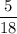 \dfrac{5}{18}