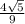 \frac{4\sqrt{5} }{9}