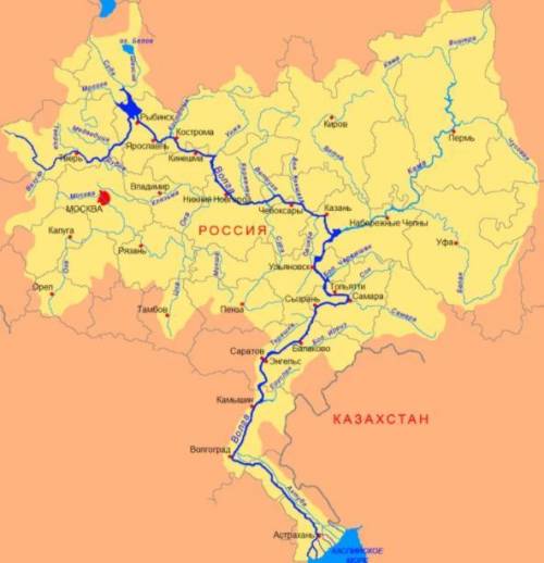 волга относится географических объектов как расположена река форма рельеф где находится исток устье