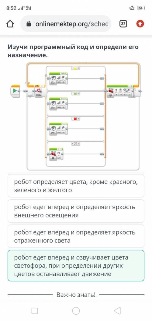 Изучи программный код и определи его назначение​