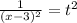 \frac{1}{(x-3)^2} = t^2