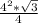 \frac{4^{2}*\sqrt{3} }{4}