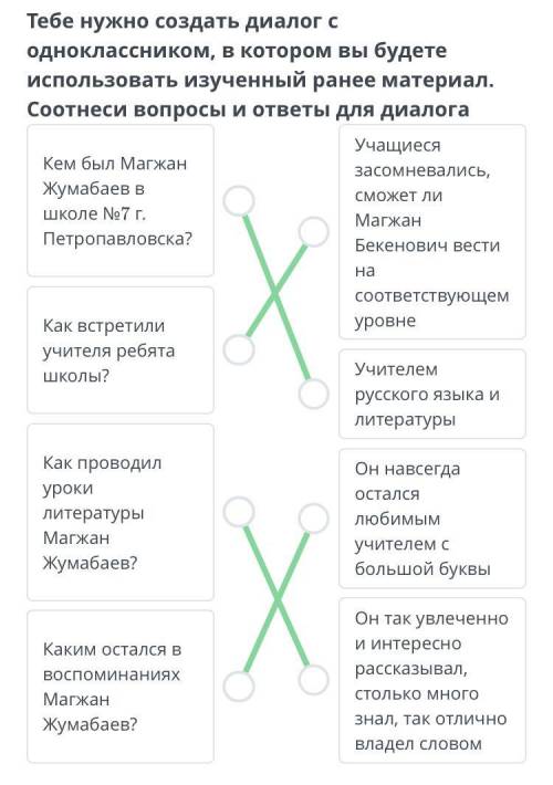 тебе нужно создать диалог с Одноклассников в котором вы будете использовать изученный ранее материал