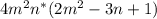 4m^2n^*(2m^2-3n+1)