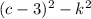 (c-3)^2-k^2