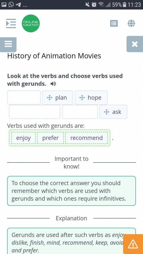 Read the question and choose the best answer. In which sentence can you choose: watching?In which se