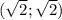 (\sqrt2}; \sqrt{2} )