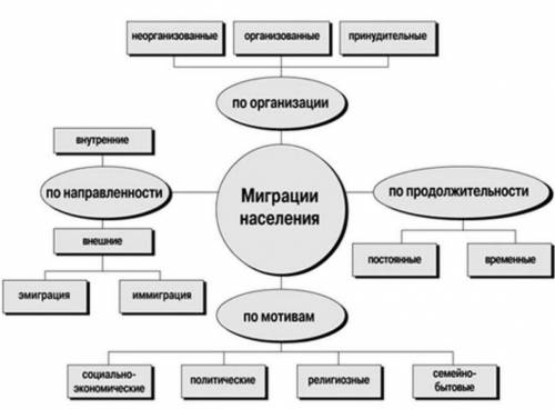 Составьте кластер <<Миграция>>​