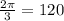 \frac{2\pi}{3} = 120