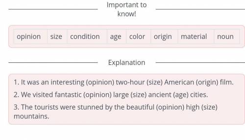 Landmarks in Kazakhstan Choose the most correct option of adjectives order in the following sentence