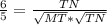 \frac{6}{5} =\frac{TN}{\sqrt{MT}*\sqrt{TN} }