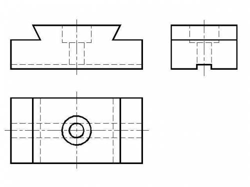 ЧЕРЧЕНИЕ. Начертить три вида этой фигуры (эскиз).
