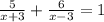 \frac{5}{x+3} +\frac{6}{x-3} =1