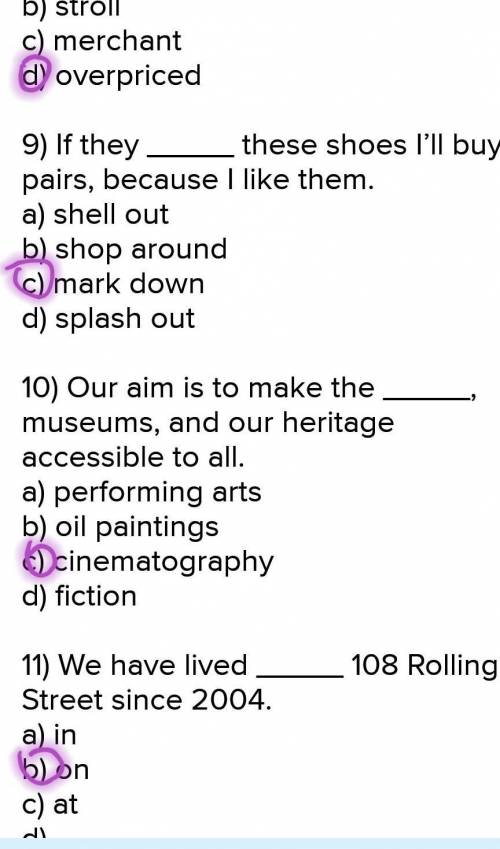 1. Choose the correct options to complete the sentences. 1) Many grow because of a growing informal