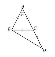 на продолжении стороны AC равнобедренного треугольника ABC с основанием BC отметили точку DТак что C