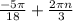 \frac{-5\pi }{18} +\frac{2\pi n}{3}