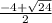 \frac{-4+\sqrt{24} }{2}