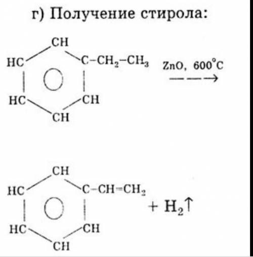 Этилбензол в больших количествах идет на получение ценного мономера – стирола C6H5 – CH = CH2. Соста