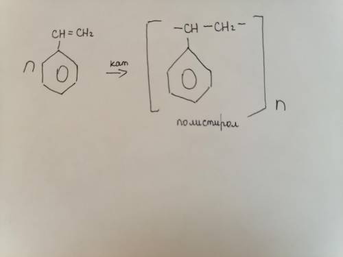 Стирол вступает в реакцию полимеризации. Получающийся полимер – полистирол – широко используют для п