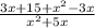 \frac{3x + 15 + {x}^{2} - 3x }{ {x}^{2} + 5x }