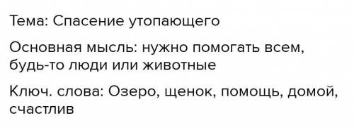 Чтение Задание 2. Прочитай два текста. Выполнизадания.[5]Определи тему, основную мысль и ключевые сл