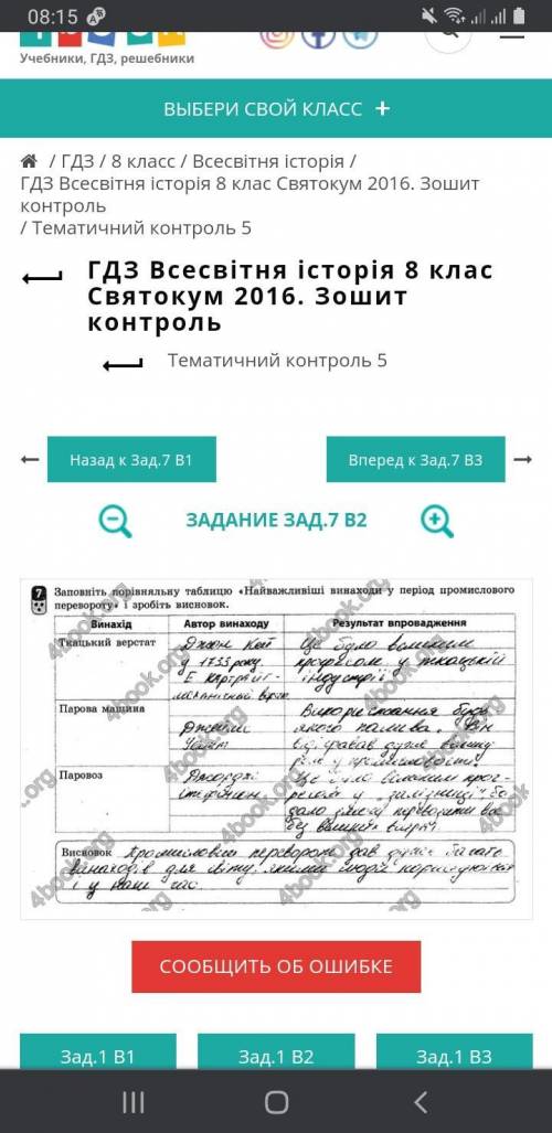 до іть Заповніть таблицю «Найважливіші винаходи в період промислового перевороту в Англії»та зробіть