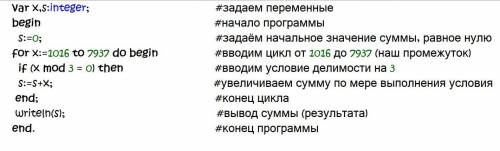 рассматривается множество целых чисел, принадлежащих отрезку [1016;7937] который делятся на 3 найдит