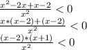\frac{x^2-2x+x-2}{x^2}