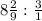 8\frac{2}{9} :\frac{3}{1}