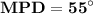 \displaystyle\bf}MPD=55^\circ