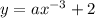 y=ax^{-3}+2\\