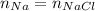 n_{Na}=n_{NaCl}