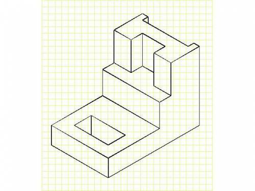 Может ли кто нибудь начертить аксонометрическую проекцию ?