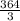 \frac{364}{3}