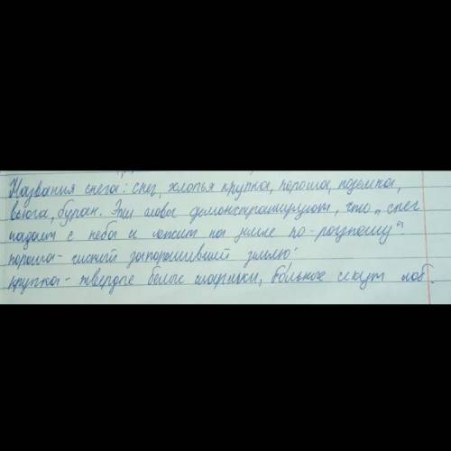 276Б. Выпишите названия снега. Согласны ли вы, что снег падает с неба и лежит на земле по-разному?