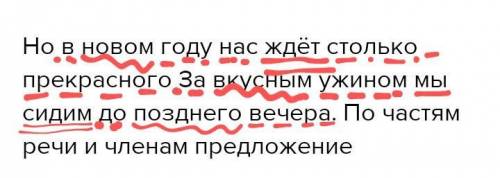 Но в новом году нас ждёт столько прекрасного За вкусным ужином мы сидим до позднего вечера. По частя