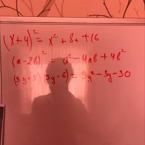 (x+4)^2 (a-2b)^2 (3y+5)(3y-6) разложите на множители