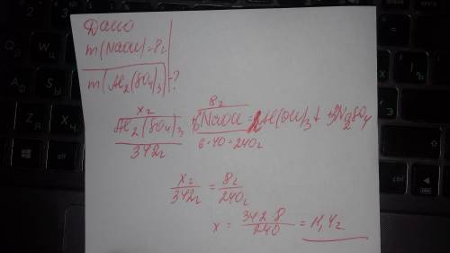 Яка маса алюміній сульфату потрібна для взаємодії з 8 грамами натрій гідооксиду