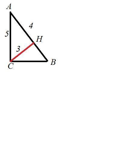 Втреугольнике abc угол c=90, ac=5 , высота ch равна 3 . найдите cosb​