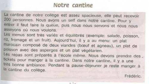Рассмотри и попытайся понять текст о столовой Фредерика на с.49 в упр.12 и кратко изложи письменно ч