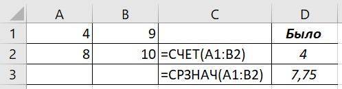 Фрагмент ЭТ содержит числа и формулы. Определите значения в ячейках С2 и С3. Какими станут эти значе