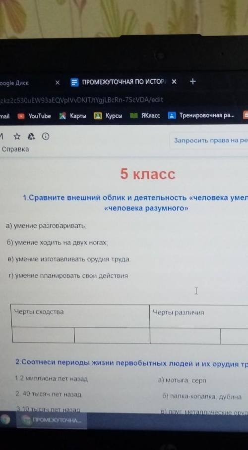 Сравните внешний облик и деятельность человека умелого и человека разумного умение разговаривать у м