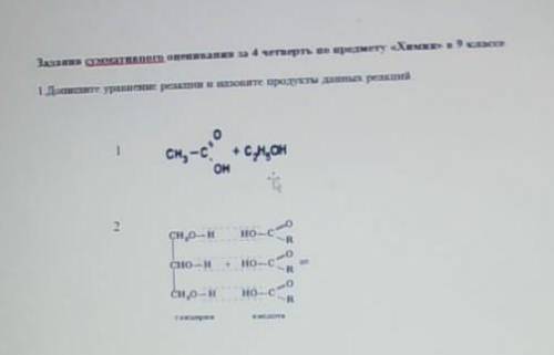 решить химия соч 9 класс​