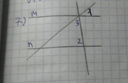 решить Дано : m| |n, <1=19°,<2=82°Найти : <3 - ? ​